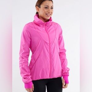 COPY - LULULEMON PARIS PINK HUSTLE LINED RUN JACKET 10